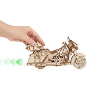 Eco Wood Art 3D Mechanical Wooden Puzzle Bike, 3007, 22.6x8.4x12.3cm