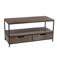 J-Line salontafel - hout/metaal - bruin/zwart