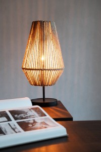 J-Line Table Lamp Cone Iron/Jute Natural