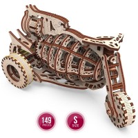 Mr. Playwood 3D Wooden Puzzle Cosmobike, 10104, 24x12x13cm.