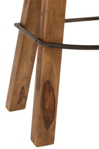 J-Line Stool Gym Leader/Mango Wood Camel/Natural