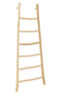 J-Line Ladder 6 Steps Teak Wood Natural