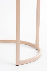 Lara side table - Set of 2 - H51 x Ø40 cm - Metal - Light pink
