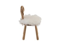 J-Line chair Ear Sheep - wood - natural