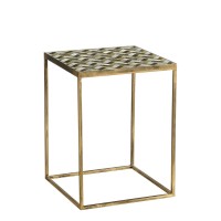 Alanza side table outside - Set of 2 - L38 x B38 x H48 cm - Metal - Green