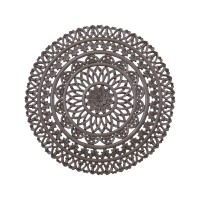 Farris Brown Round Mdf Wall Panel Carved S