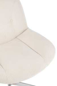 J-Line Lounge chair Chill Metal/Plywood Cream/Silver