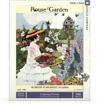 New York Puzzle Company Gathering Flowers - 500 pieces