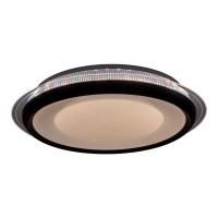 LED -plafondlicht "Canna" gemaakt van metaal en plastic, dimbaar met afstandsbediening, kleurverandering van warm wit naar koud wit naar kleurrijk, stevig ingebouwd -in LED's, plafondlamp voor woonkamer, eetkamer, keuken of gang met 45 cm diameter