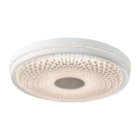 LED ceiling light "Boise" Ø 51 cm with many functions, made of metal and plastic, white, with integrated LEDs, lighting for living rooms or office