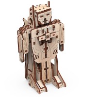 Mr. Playwood 3D Wooden Puzzle Transformer Robot/Airplane, 10103, 7(10)x15(21)x20(24)cm.