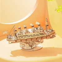 Robotime, 3D Houten Puzzel Cruise Schip, TG306, 19x5x11cm