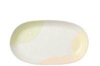 J-Line Oval Point plate - porcelain - mix - 4 pieces