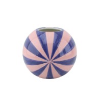 Vaas - Bloemvaas Swirl - Pink/blauw - 15x15x15cm