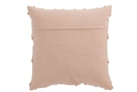 J-Line cushion Wavy Diamonds - cotton - light pink