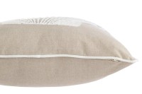 J-Line cushion Shell - cotton - beige/white