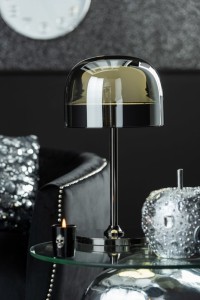 J-Line table lamp Topja - glass/metal - silver