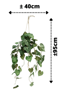 Viola Artificial Hanging Plant 95cm