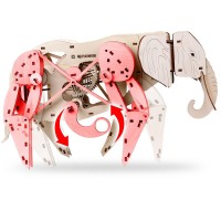 Mr. Playwood 3D Wooden Puzzle elephant/ Elephant 10004 50x27x35cm.