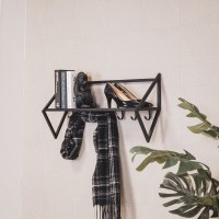 Coat Rack - Metal - Black - 71,5x21,7x36cm