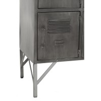 J-Line kast - 9 deuren - metaal - zilver