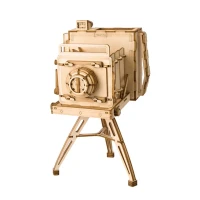 Robotime, 3D Houten Puzzel Vintage Camera, TG403, 11x10x18cm