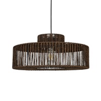 Hanglamp ELISA walnoot bruin Ø55x24cm
