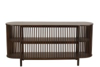 J-Line Console 2 Planks Conie Mango Wood Dark Brown