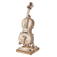 Robotime, 3D Houten Puzzel Muziekinstrument Cello, TG411, 7x7x20cm