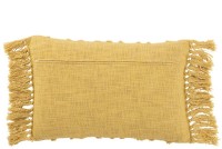 J-Line cushion Tassel - cotton - mustard