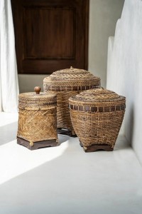 The Bathroom Bin Basket - Natural Brown