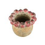 Fruitsy Red Round Terra Pot Strawberries Edge L