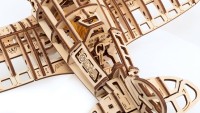 Eco Wood Art 3D Mechanical Puzzle Airplane, 1607, 42x28.7x15.4cm