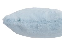 J-Line Cutie cushion – faux fur – light blue