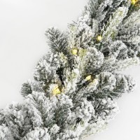 Grimshaw Guirlande met LED Verlichting en Timerfunctie - L180 x Ø25 cm - Groen