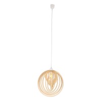 Hanger lamp "Armella" Ø 40 cm, 1x E27 (niet inbegrepen) gemaakt van hout en plastic, voor eetkamers, woonkamer, kantoor, kinderkamer
