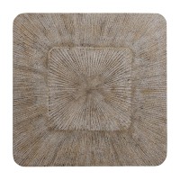 Dishita Cream Square Mdf Wall Panel Ribbed Large