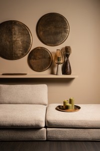 Jowad Antique Gold Alu Sheet Wall Panel Ribbed S