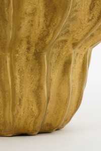 Altea Vase - H28 x Ø25 cm - Ceramic - Gold