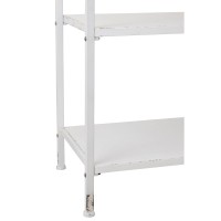 J-Line rek 1 Lade + 3 Legplanken - metaal - wit