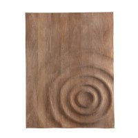 Mattin Natural Mango Wood Circle Wall Panel Rect