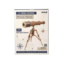 Wooden Puzzle 3D Monocular Telescope, Robotime, ST004, 33x24x32.5cm