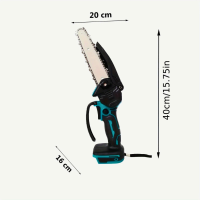 Mini Kettingzaag 15,24 cm | Draadloze Elektrische Handzaag | Exclusief Accu