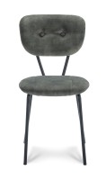 Stoel Aristo | Eetkamerstoel in Stof Adore | Sierknopen | 4 Kleuren - Hunter