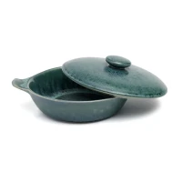 The Aqua Stew Pot | Set van 4 | Keramisch | Blauw Ø25 cm | Handgemaakt uit Portugal