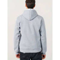 Verwarmde Hoodie met 7 Verwarmingszones | USB Oplaadbaar, 3 Warmtestanden & Capuchon – Heren – Polyester - Grijs - S