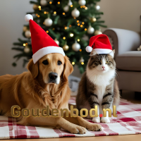 Kerstboomrok met Hart | L50 x B50 x H26 cm | Papier & Vilt | Wit/Zwart | Mica Decorations
