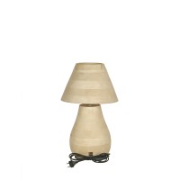 Peake Natural Mango Wood Tafellamp | Rond, Laag Model 30x30x49 cm
