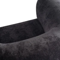 Elefan Anthracite Fauteuil | Ronde Armleuningen | 77x106x75 cm