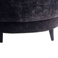 Elefan Anthracite Fauteuil | Ronde Armleuningen | 77x106x75 cm